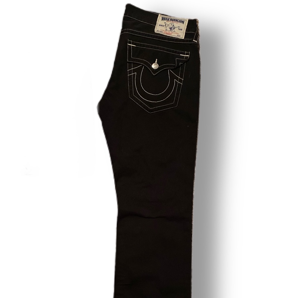 True Religion, black jeans, worn once, 34
